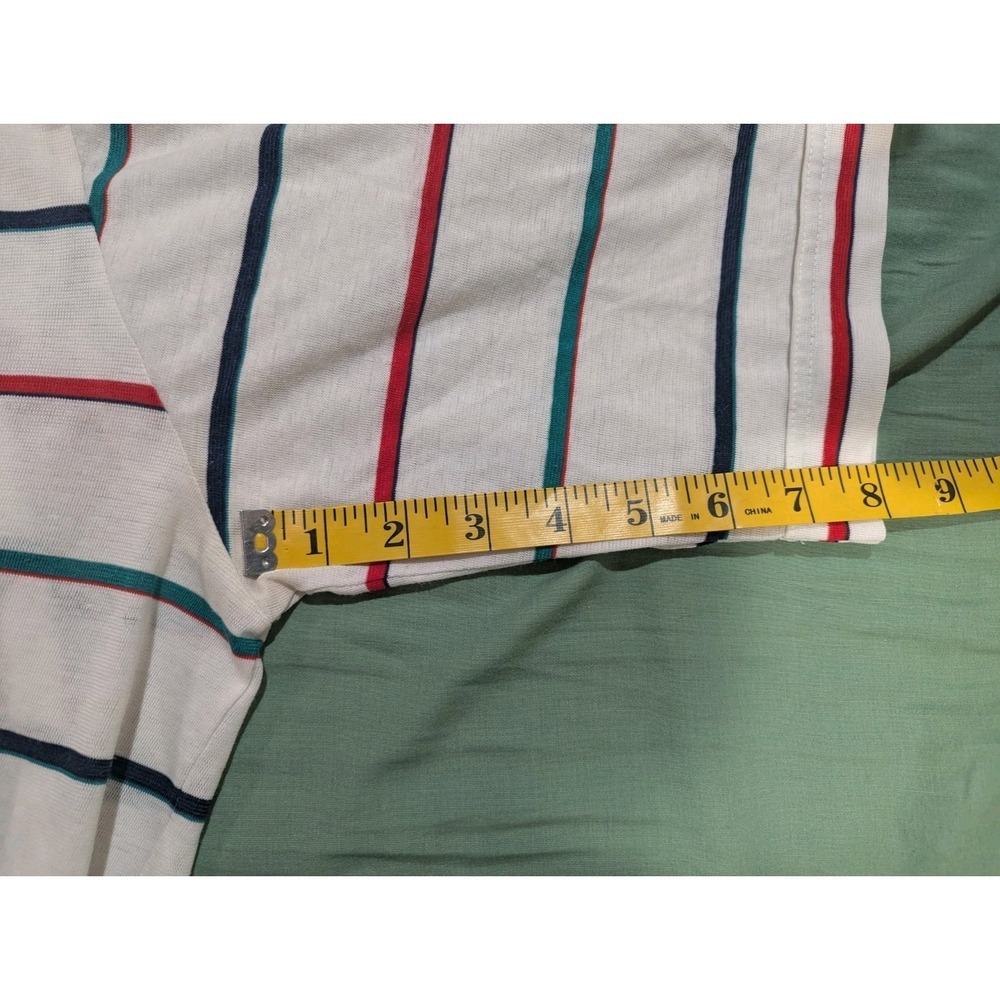 Golf Polo Shirt Tour Collection White Striped Short Sleeve  2XL Vintage‎ - Picture 13 of 13